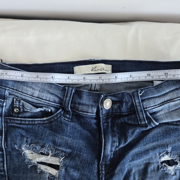 Kancan Distressed Dark Blue Jeans - Picture 3 of 6